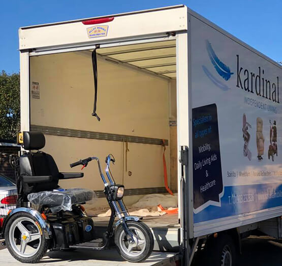 Kardinal mobile scooter van